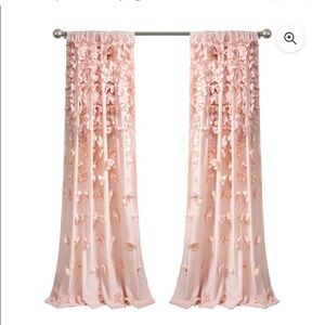 Lush Decor Riley Bow Ties Curtain Panels